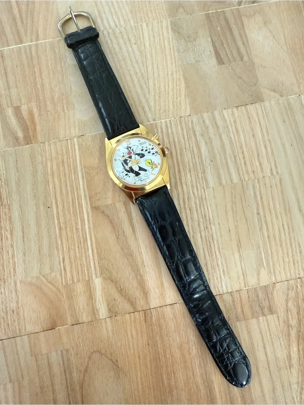 vintage Armitron Warner bros looney tunes musical watch NEW BATTERY